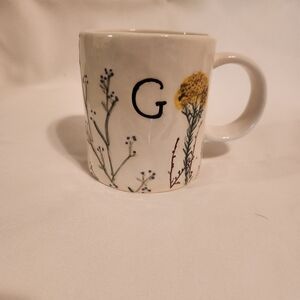 Anthropologie Dagny Monogram Mug Letter G